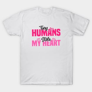 Tiny Humans Stole My Heart - Heartwarming Valentine's Day T-Shirt